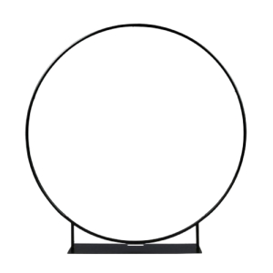 Black Circular Backdrop Hire