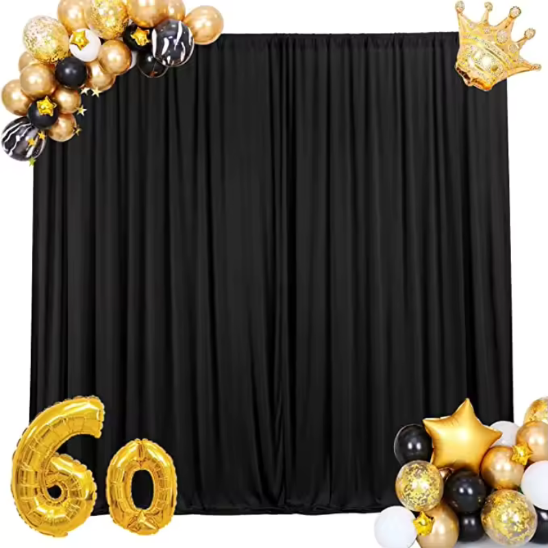 Black Drape Backdrop Hire