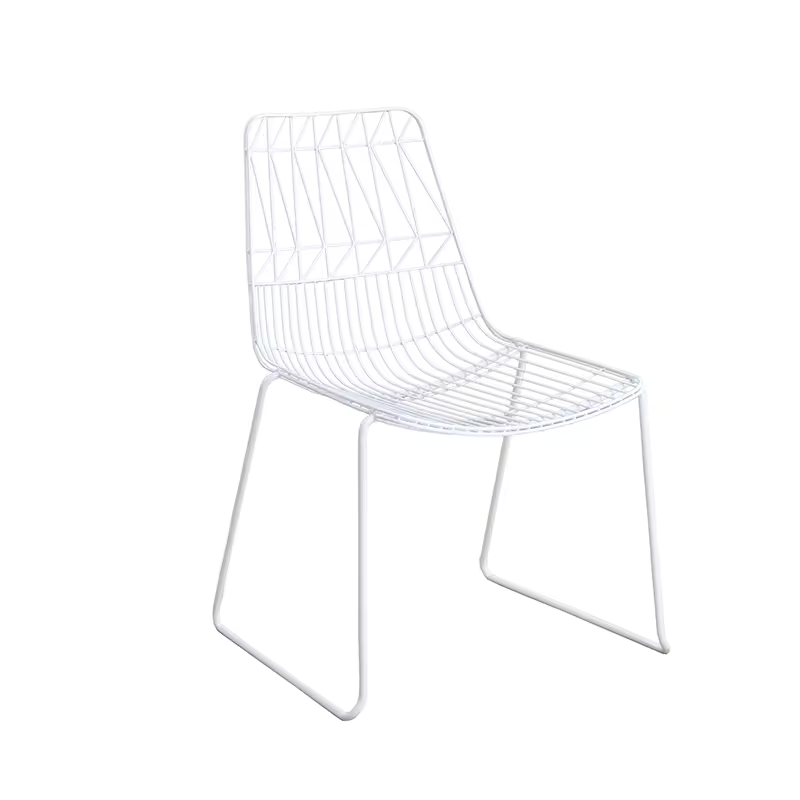 White Wire Chair/ Arrow Chair