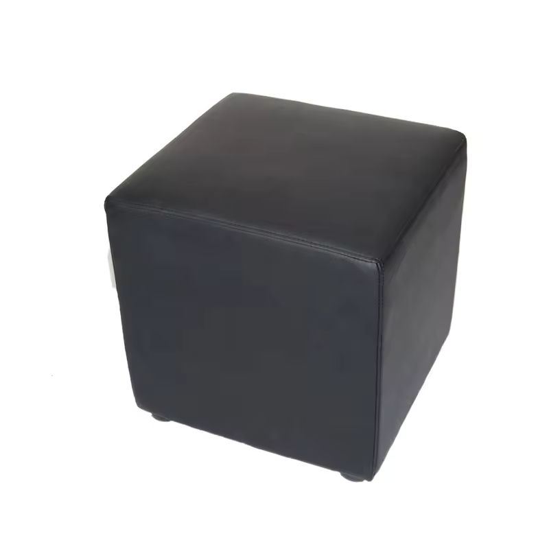 Black Ottoman Cube Stool Hire