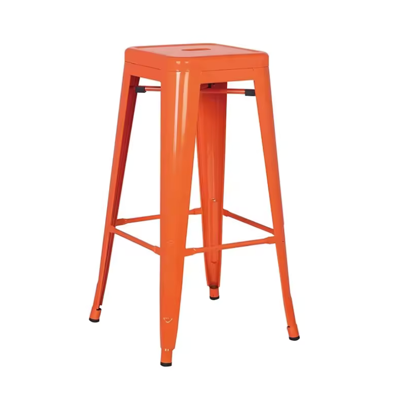 Tolix Stool Orange
