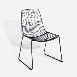 Black Wire Chair/ Arrow Chair