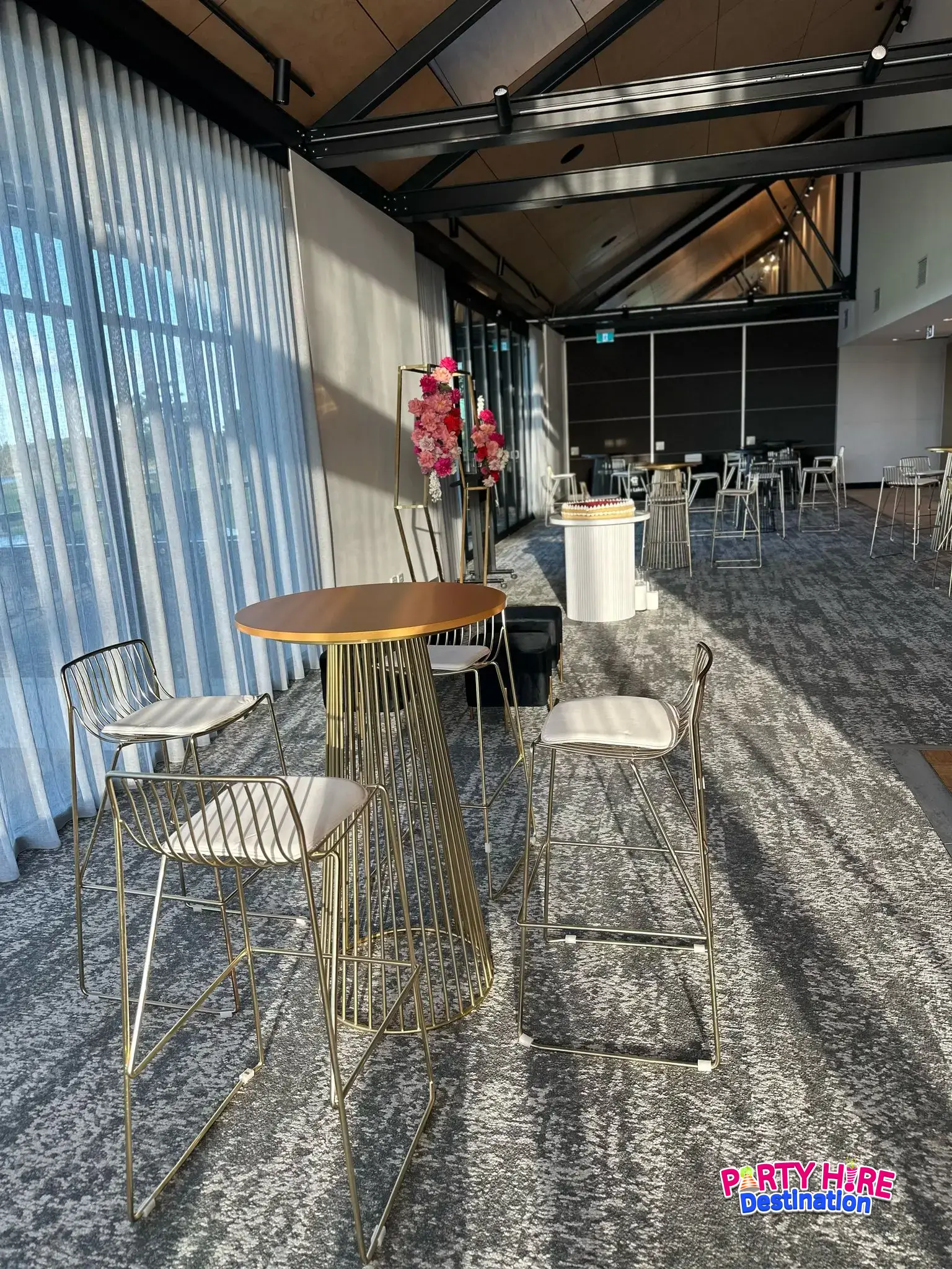 Gold Wire Cocktail Table - Image 2