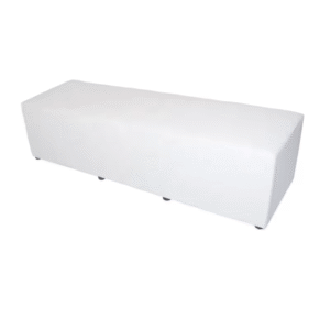 White Ottoman Bench